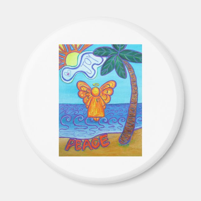 California Beach Angel Magnet (Front)