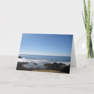 California Beach Blank Greeting Card
