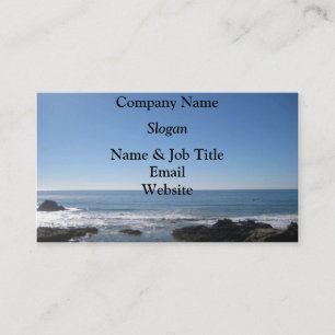 California Beach Dual Sided Business Cards