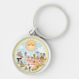 California Beach Life Key Ring
