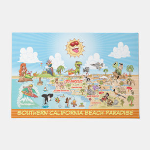 California Beach Paradise Doormat