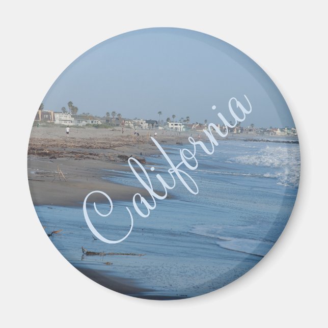 California Beach Photo Magnet (Front)