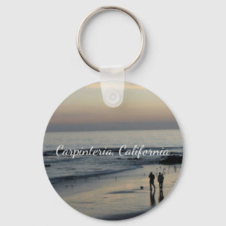 California Beach Scene Keychain
