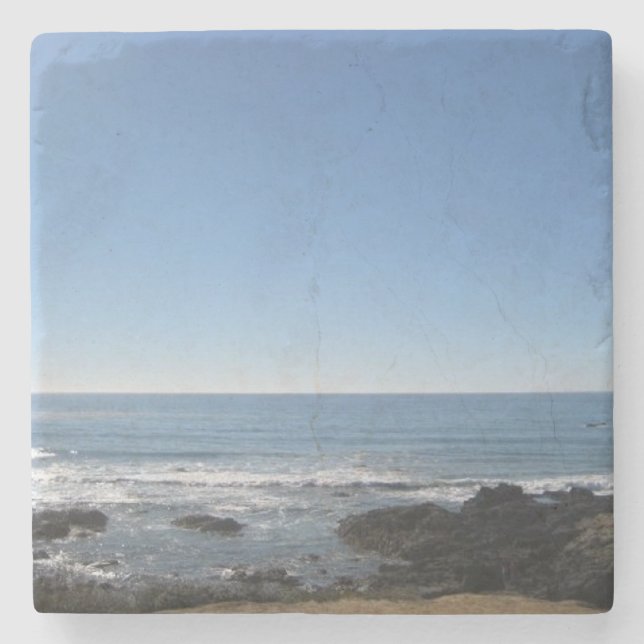 California Beach Stone Coaster (Front)