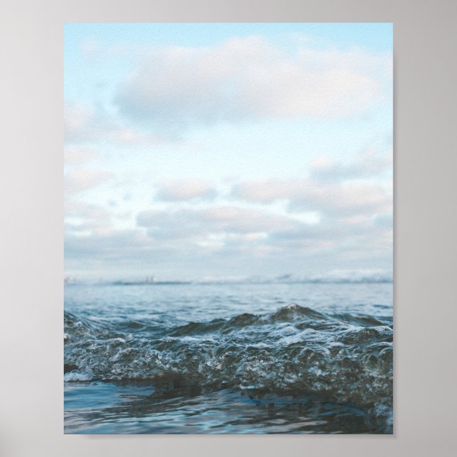 California Beach Sunset Photo Poster (Front)