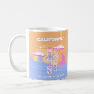 California, Beach, Travel Art Coffee Mug
