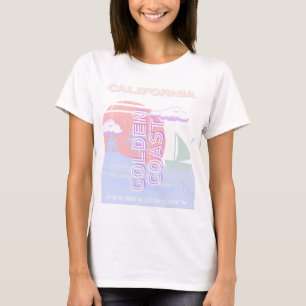 California, Beach, Travel Art, Preppy, Pastel T-Shirt