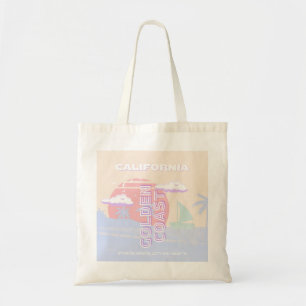 California, Beach, Travel Art, Preppy, Pastel Tote Bag
