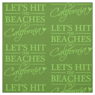 CALIFORNIA BEACHES custom colour fabric