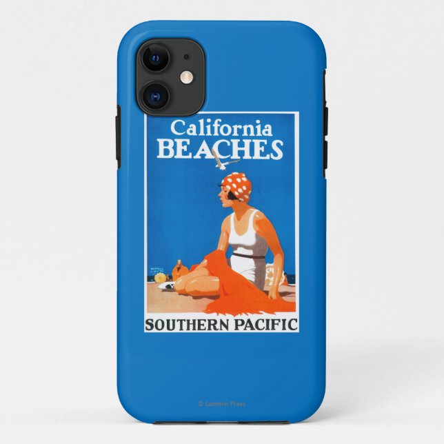 California Beaches Promotional Poster Case-Mate iPhone Case (Back)