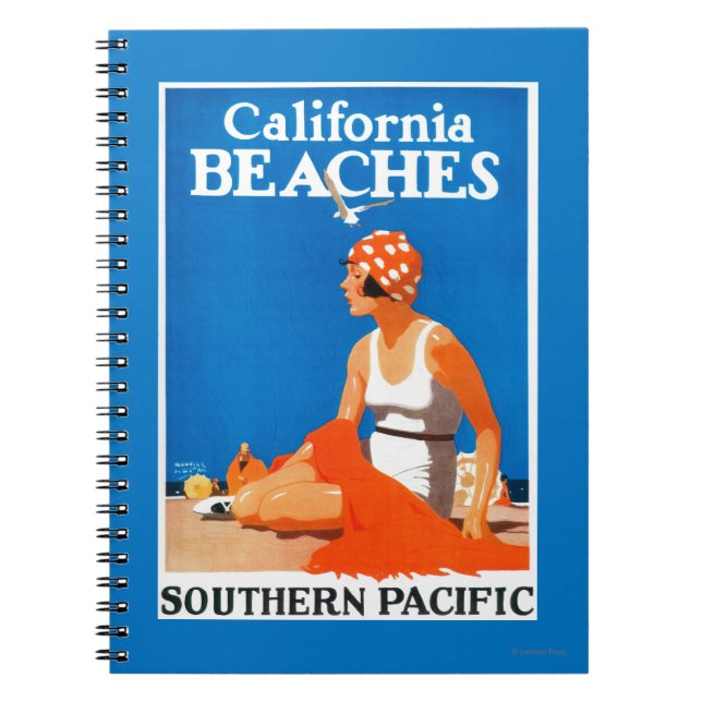 California Beaches Promotional Poster Notebook (Front)