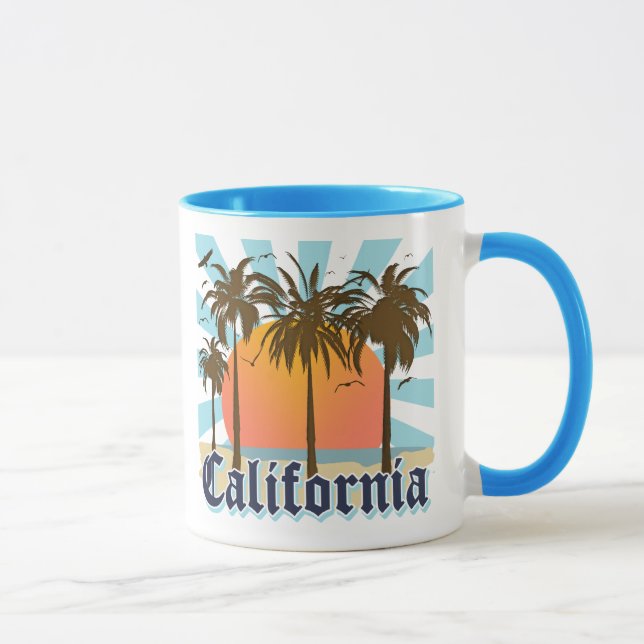 California Beaches Sunset Mug (Right)