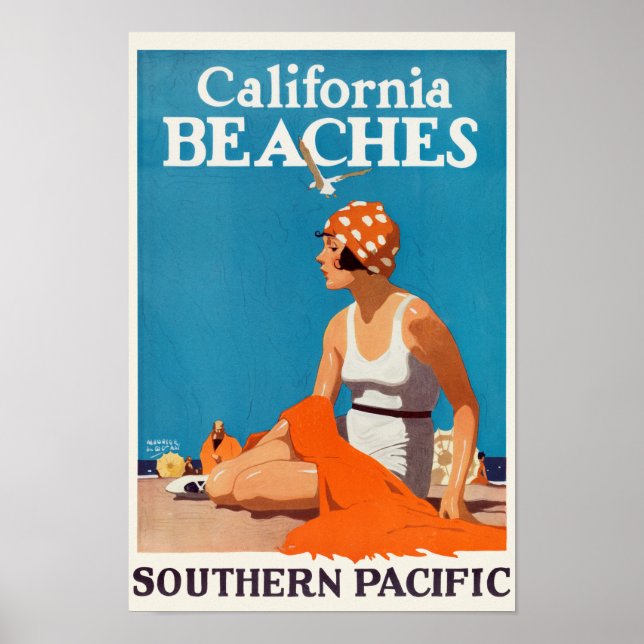 California Beaches Vintage Poster 1923 (Front)