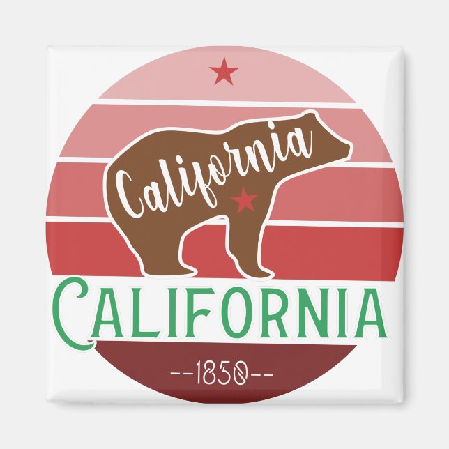 California Bear Flag Magnet (Front)