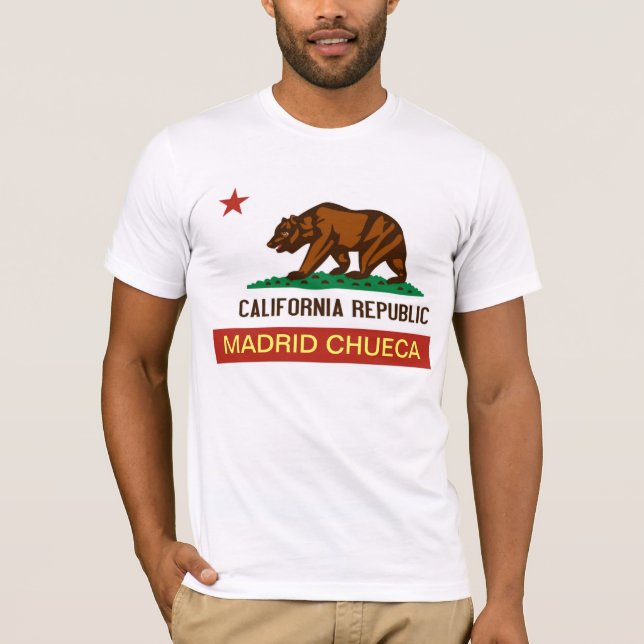 California Bear Madrid Osos Chueca Camiseta Shirt (Front)