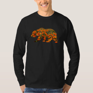 California Bear Poppy Flowers Home Love T-Shirt