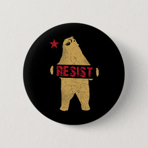 California Bear Shirt Resist 6 Cm Round Badge