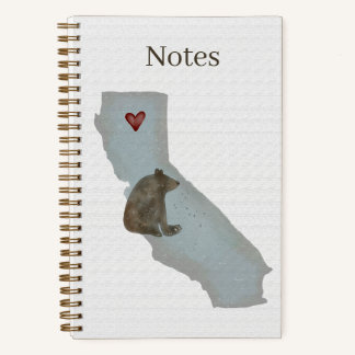 California Bear | Watercolor Notebook | 5.5 x 8.5