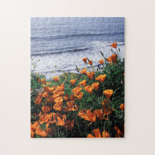 California, Big Sur Coast, California Poppy Jigsaw Puzzle