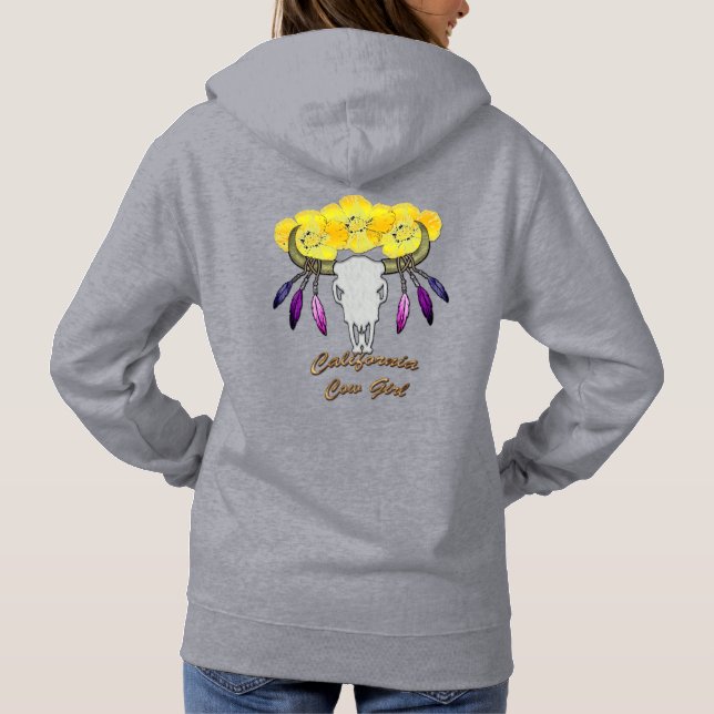 California Boho Cowgirl Hoodie (Back)
