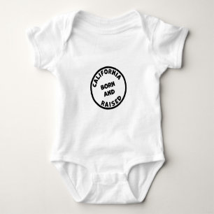 California Born and Raised Illustration Baby Bodysuit