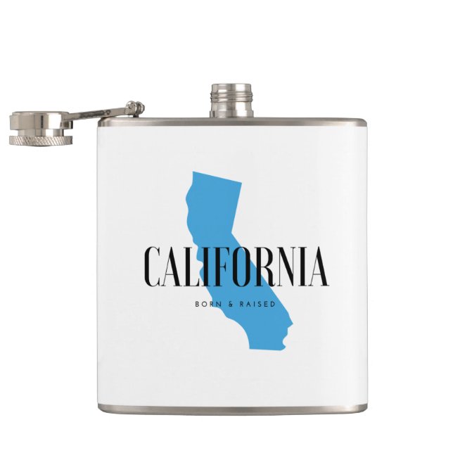 California Born & Raised Hip Flask (Opened)