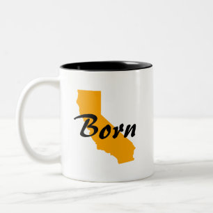 California Born, Texas Raised Two-Tone Coffee Mug