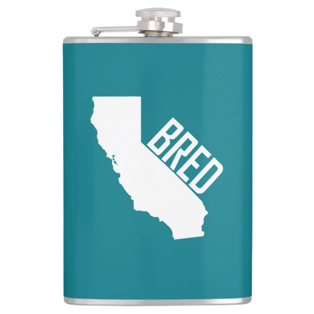 California Bred Hip Flask (Front)
