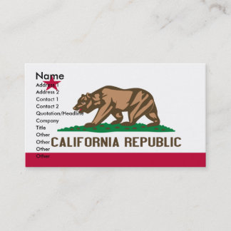 CALIFORNIA Business Cards