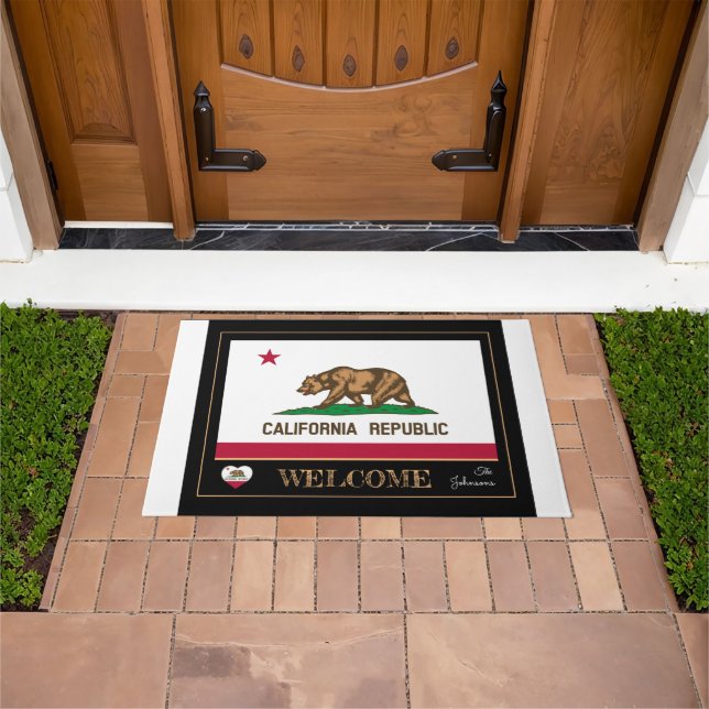 California & California Flag house mat /sports USA (Outdoor)