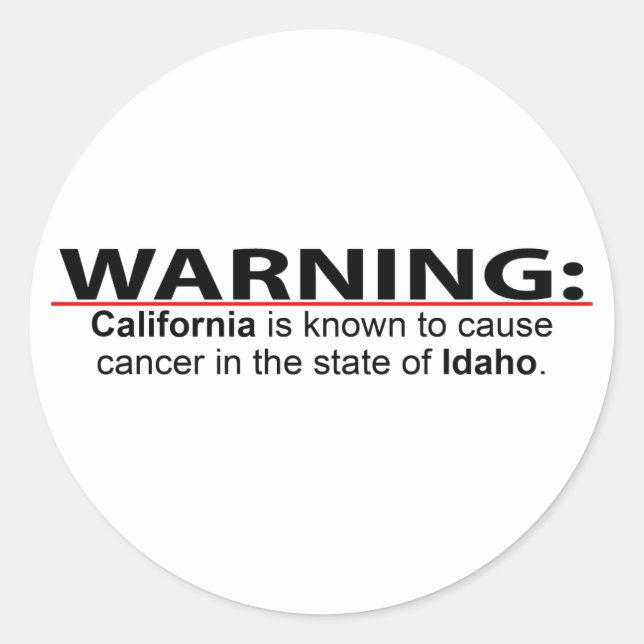 California Cancer Classic Round Sticker (Front)