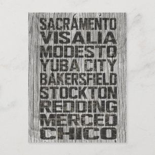 California Central Valley Postcard