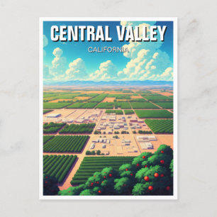 California Central Valley Postcard