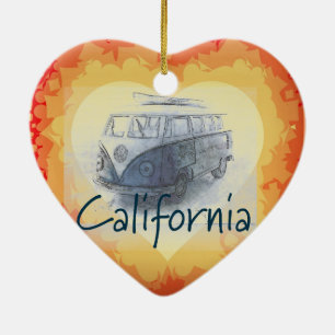 California Ceramic Ornament