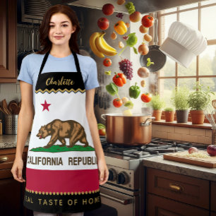 California Chefs Apron, USA, Californian Flag Apron
