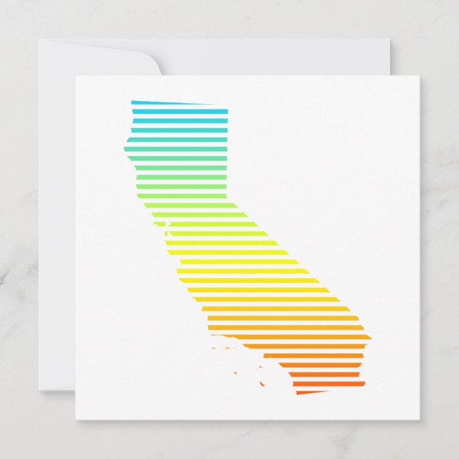 california chill fade invitation (Front)