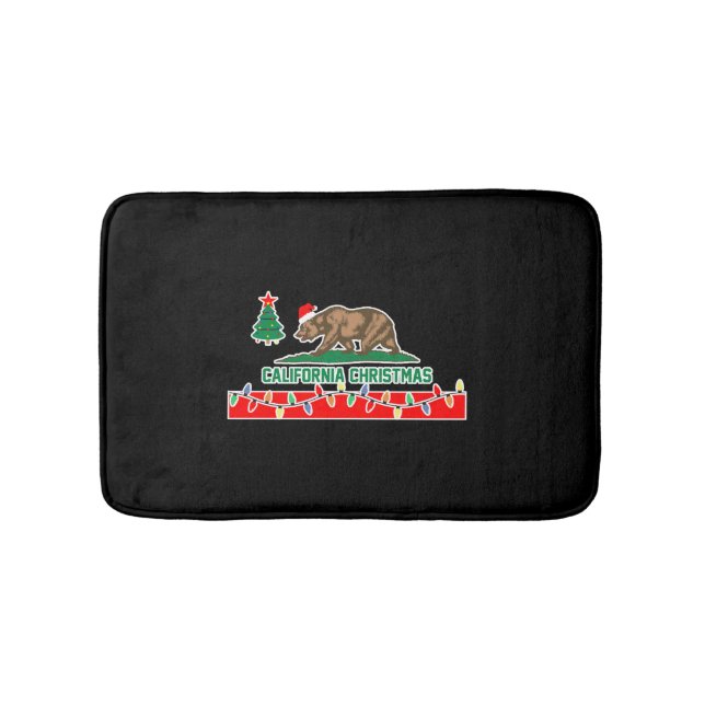 California Christmas Bath Mat (Front)