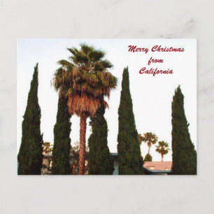 CALIFORNIA CHRISTMAS GREETING postcard