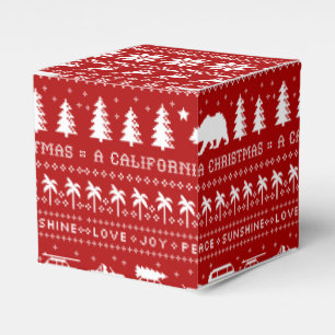 California Christmas Holiday Cute Cali Xmas Favour Box