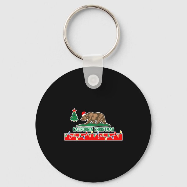 California Christmas Key Ring (Front)