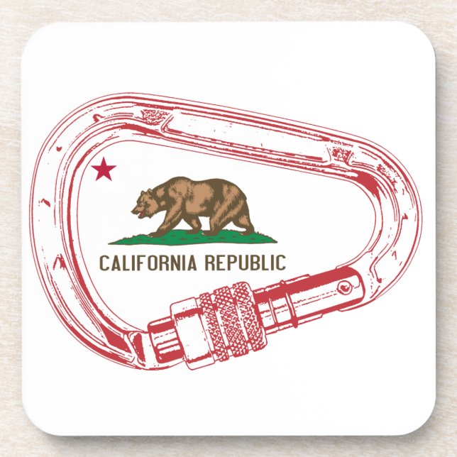 California Climbing Carabiner Coaster (Front)