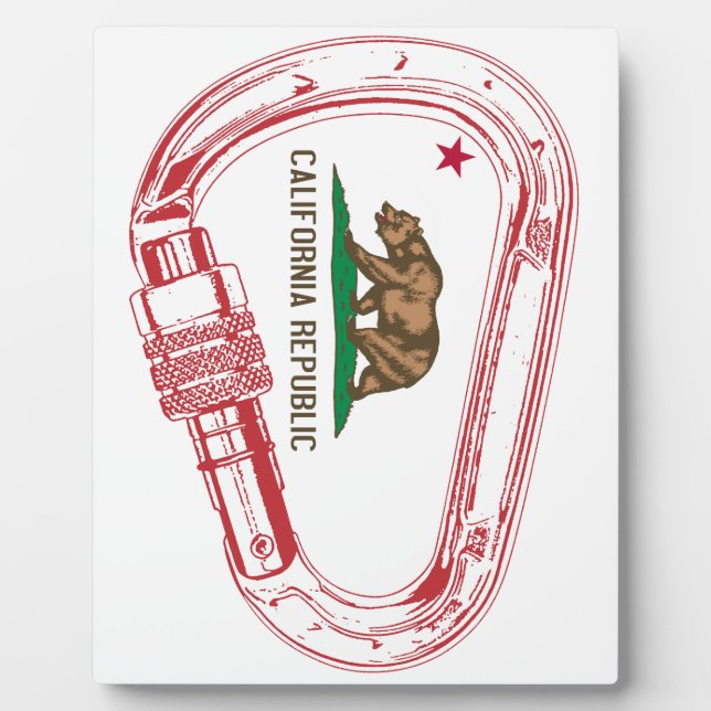 California Climbing Carabiner Plaque (Front)