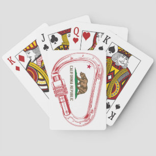 California Climbing Carabiner Playing Cards