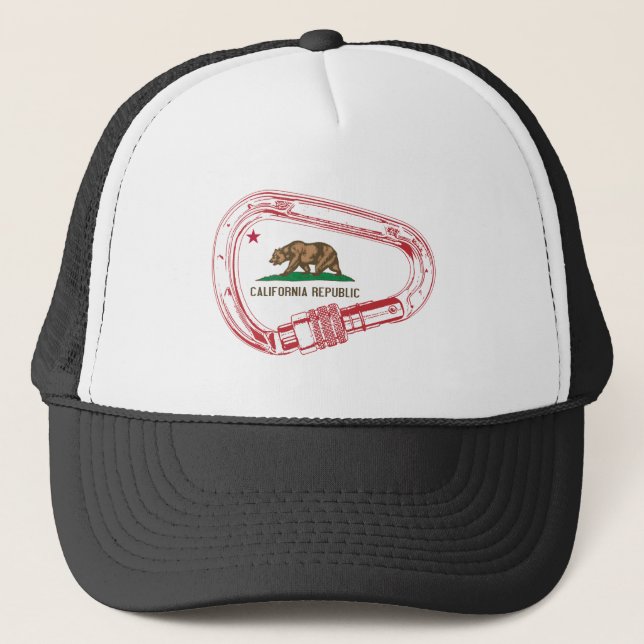 California Climbing Carabiner Trucker Hat (Front)