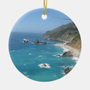 California Coast Ceramic Ornament