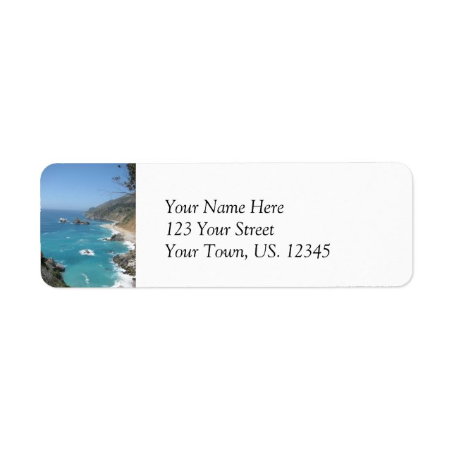 California Coast Return Address Label (Front)