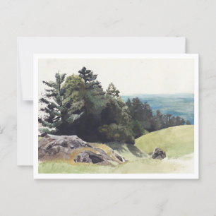 California Coastal Landscape Painting Postcard