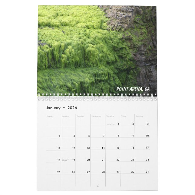 California Coastline 2013 Calendar (Jan 2026)