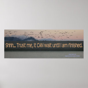 California Coastline - It CAN Wait - Poster