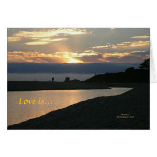 California Coastline - Love is Us - Card